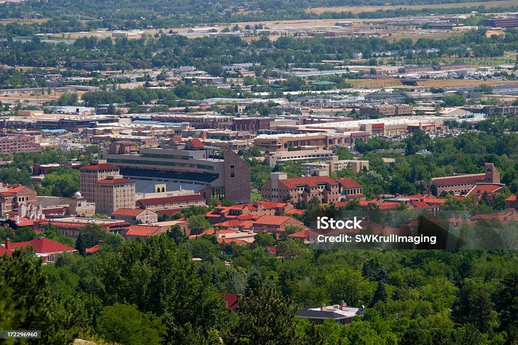 Boulder y el Universtiy de Colorado - Foto de stock de Boulder - Colorado libre de derechos