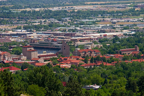 de boulder et de l'université du colorado - boulder colorado copper university of colorado photos et images de collection