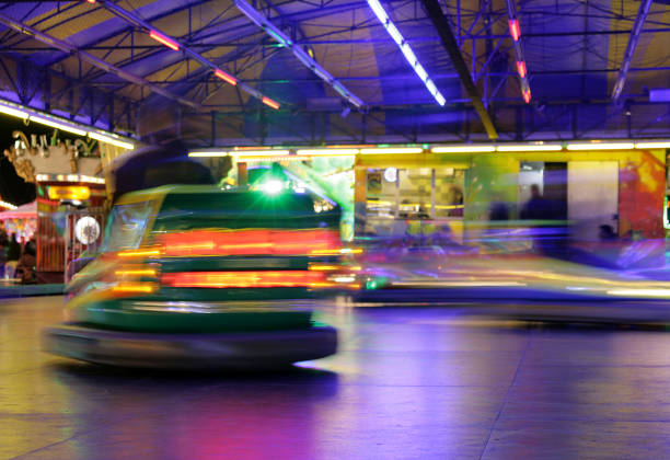 Bumper cars in action.