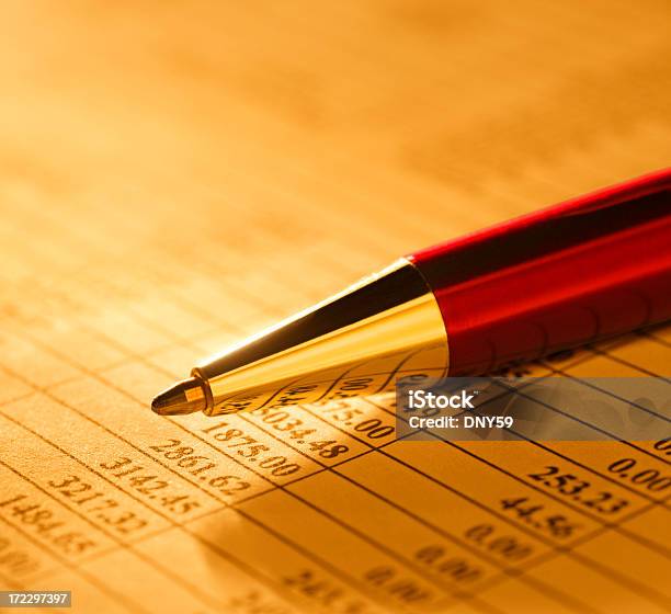 Financial Figures Close Up Stock Photo - Download Image Now - Business, Close-up, Concepts
