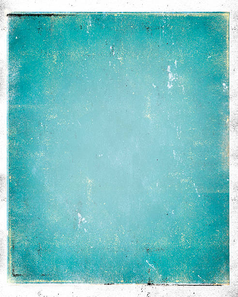 Grungy background in blue without anything on it multi-media background with digital enhancement - use all or part turquoise stock pictures, royalty-free photos & images