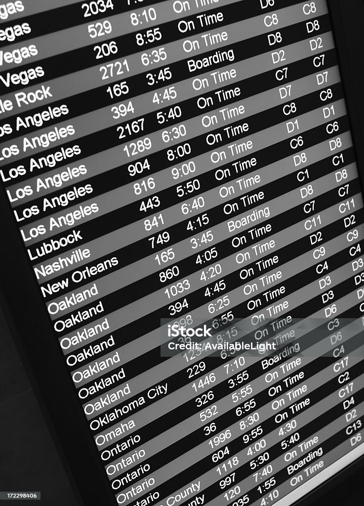 空港 Arrival--Departure モニタ - テクノロジーのロイヤリティフリーストックフォト