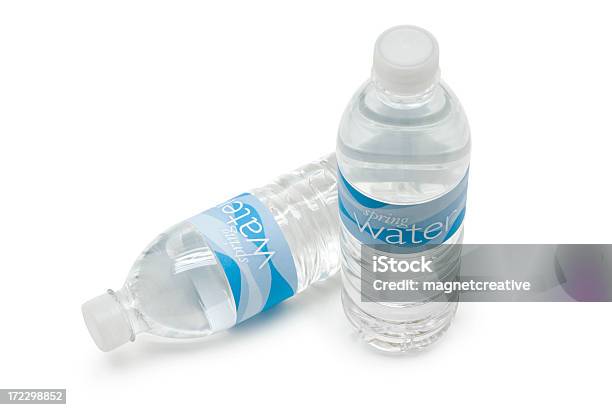 Woda Mineralna Butelkowana - zdjęcia stockowe i więcej obrazów Bez ludzi - Bez ludzi, Białe tło, Butelka