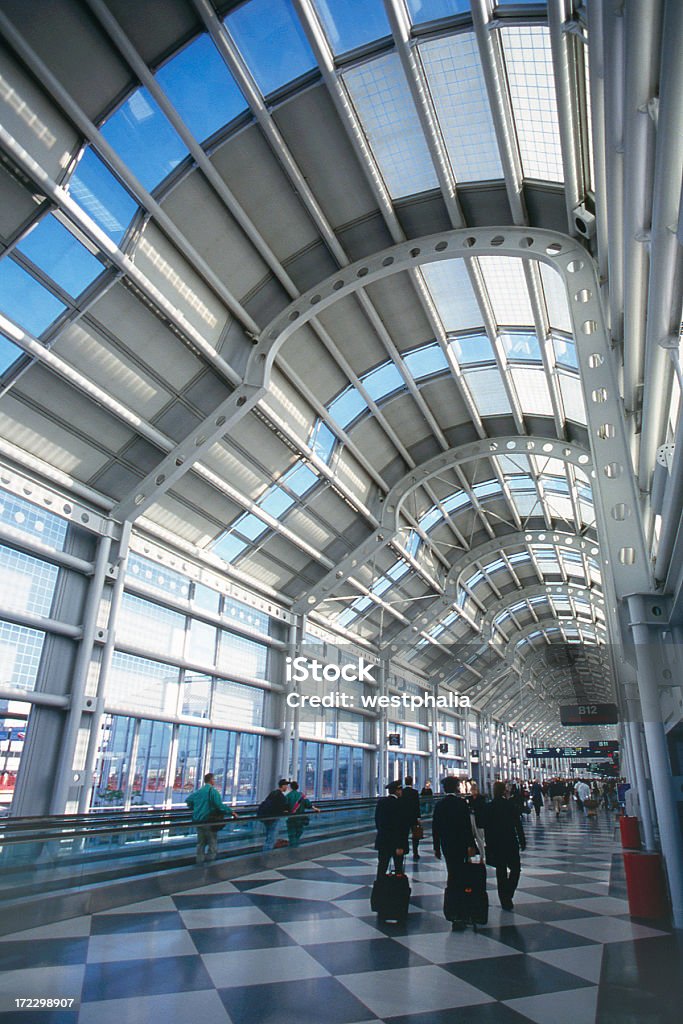 Aeroporto de O'Hare ponto de passagem B - Royalty-free Aeroporto Foto de stock