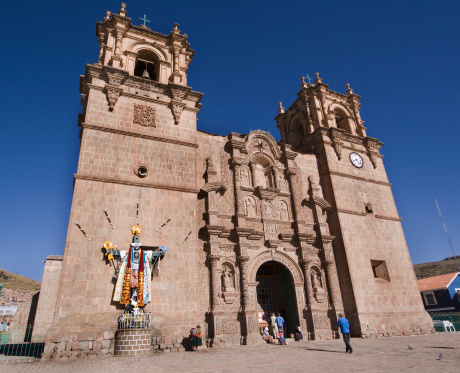 Subject: The Spanish colonial cathedral of the city of Puno