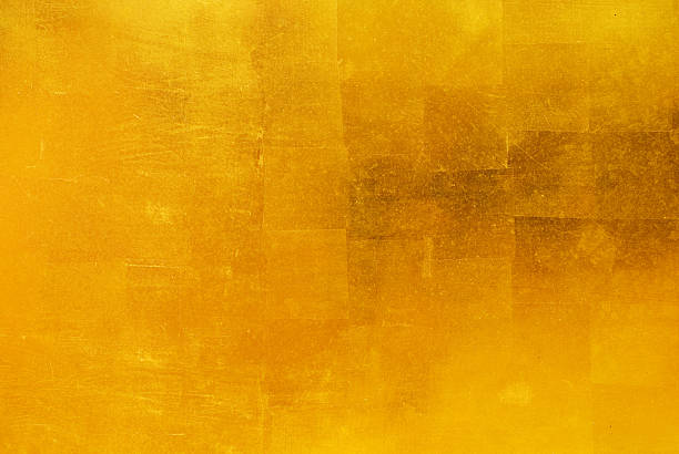 ゴールドの葉のバックグラウンド - gilded ストックフォトと画像