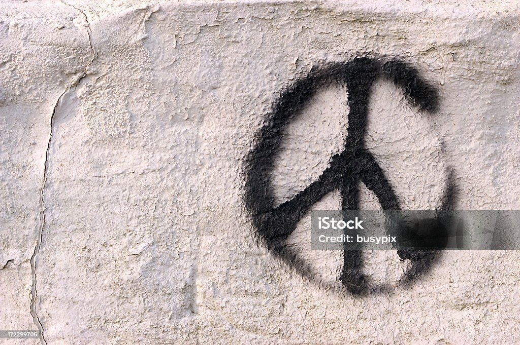 Peace 팻말 - 로열티 프리 그래피티 스톡 사진