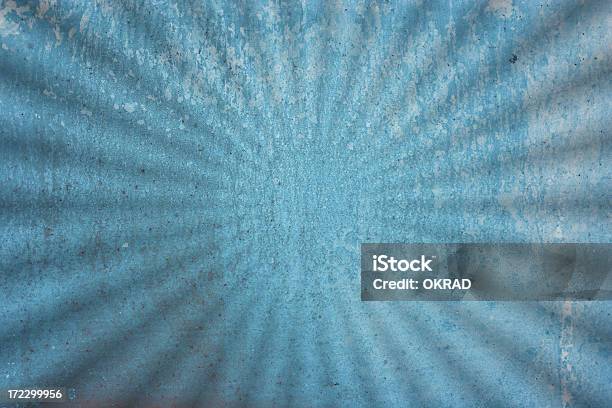 Starburst Sfondo Blu Grunge Di Ripple - Fotografie stock e altre immagini di Acciaio - Acciaio, Ansia, Antigienico