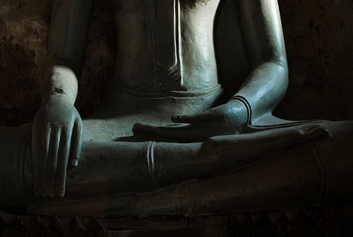 Hands of a Buddha statue