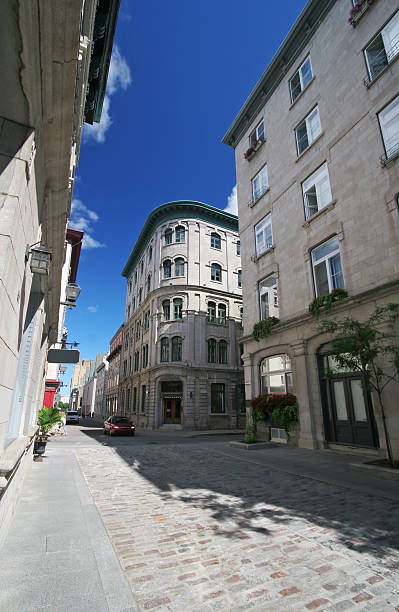 Old Quebec City Street  buzbuzzer quebec city stock pictures, royalty-free photos & images