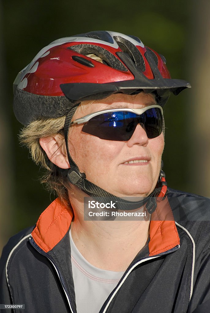 Mitte Alter Frau Fahrradfahren, Nr. 6 - Lizenzfrei Aktiver Lebensstil Stock-Foto