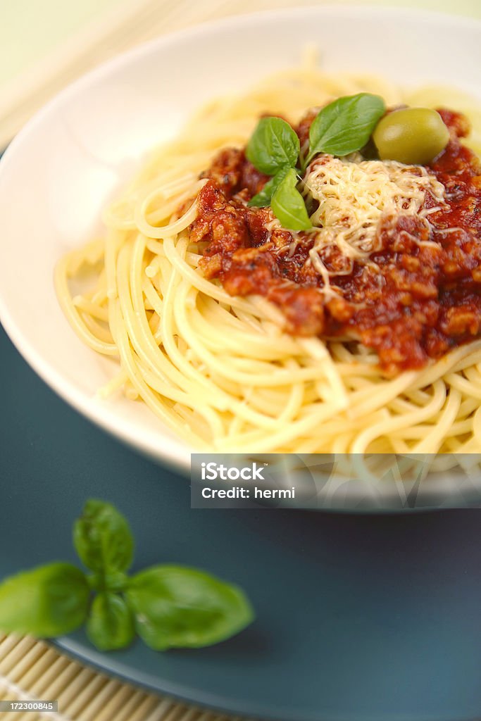 spaghetti à la bolognaise - Photo de Fromage libre de droits
