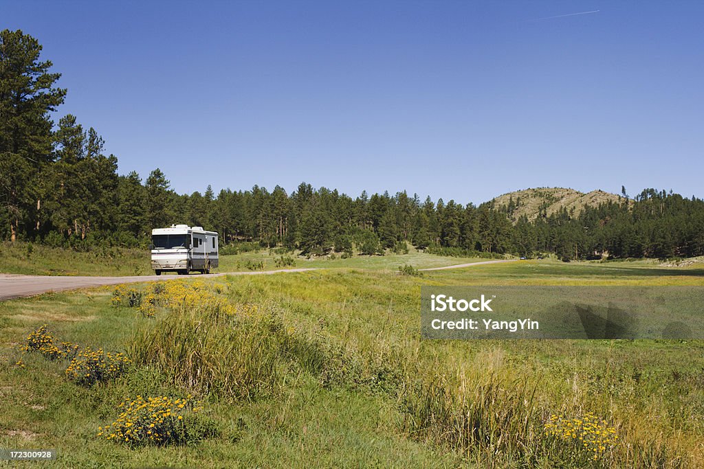 RV Road Trip, Western Park Stanowy Custer, Stan Dakota Południowa - Zbiór zdjęć royalty-free (Samochód turystyczny)