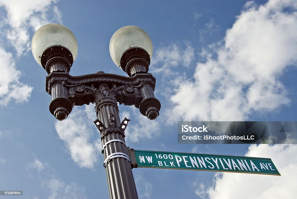 Endereço do Presidente dos Estados Unidos - Foto de stock de Placa de estrada royalty-free