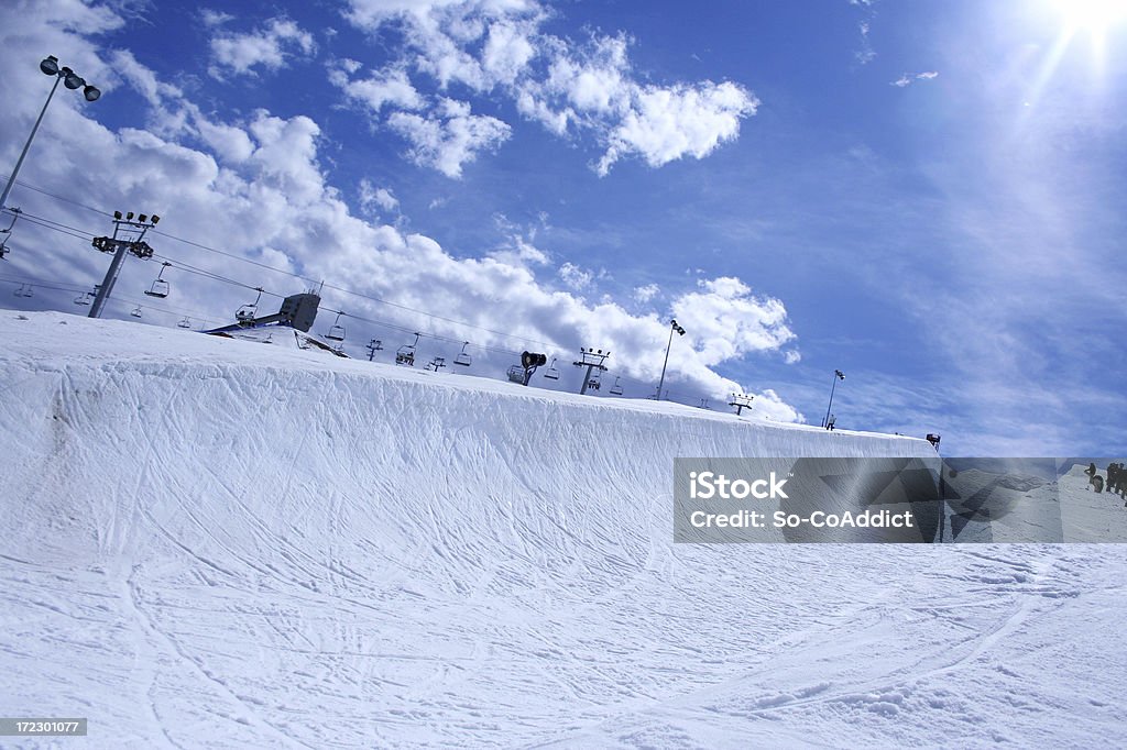 올림픽공원 하프파이프 - 로열티 프리 눈-냉동상태의 물 스톡 사진