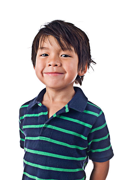 istock cute boy in green and blue stripe shirt 172301321