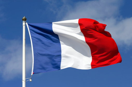 Bandera de Francia photo