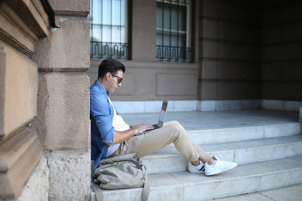 istock Typing on laptop stock photo 1723016566