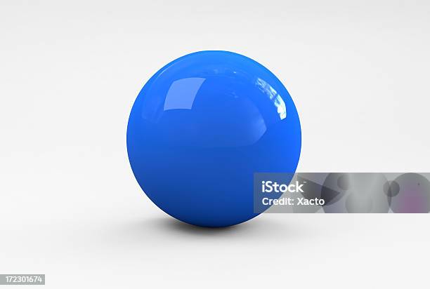 Photo libre de droit de Blue Ball banque d'images et plus d'images libres de droit de Forme tridimensionnelle - Forme tridimensionnelle, Sphère, Bouton poussoir
