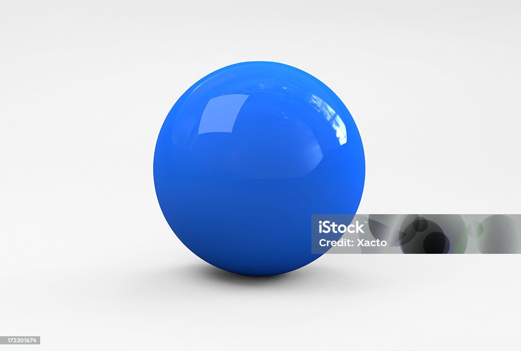 Niebieski Piłka - Zbiór zdjęć royalty-free (Trójwymiarowy)