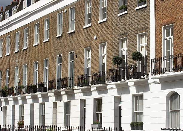 istock London townhouses road fronts 172301782