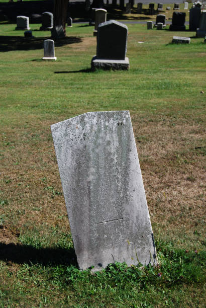 istock Blank Tombstone In Cemetery 172302142