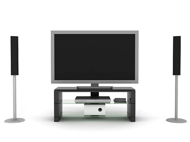 istock Home Theater System with Widescreen LCD/Plasma TV 172302241