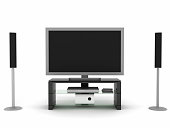 Home Theater System with Widescreen LCD/Plasma TV