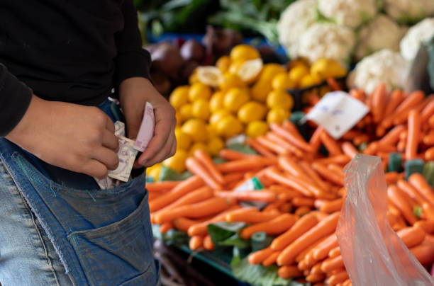Vegetable Vendor and Money