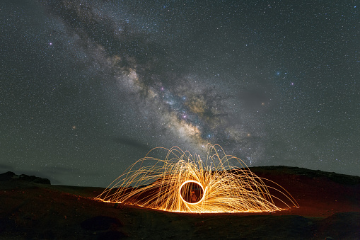 This is milkyway photography with Steelwool taken in the month of July in Spiti valley Himachal Pradesh India