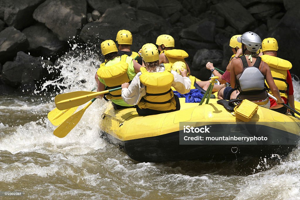 Suave Whitewater - Foto de stock de Andar de Chalana royalty-free