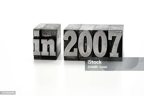 Em 2007 Texto Impresso - Fotografias de stock e mais imagens de 2007 - 2007, Bloco de Impressão, Comunicação