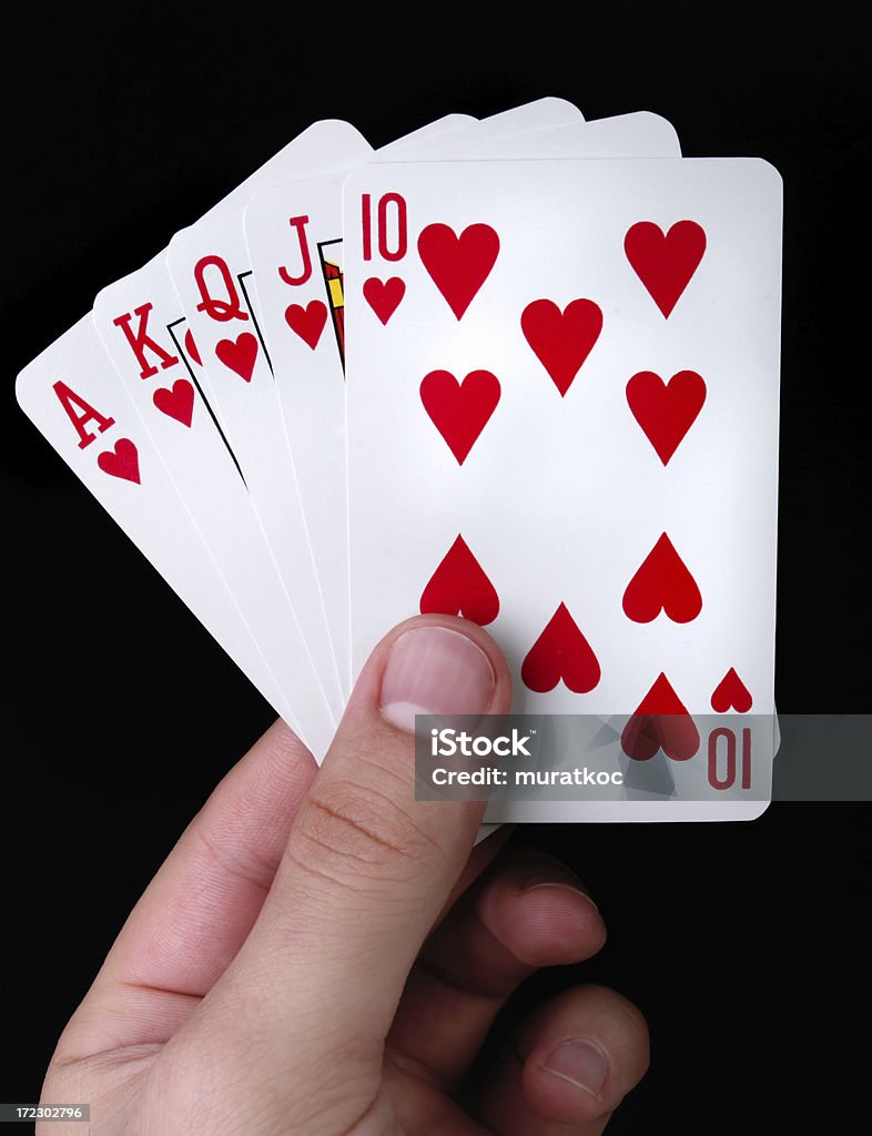 Royal scala - Foto stock royalty-free di Poker