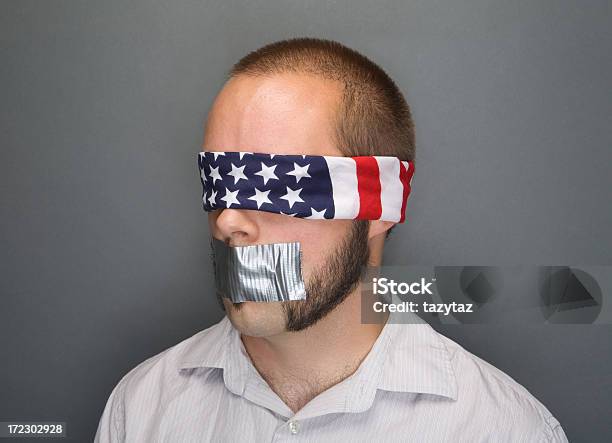 Political Concept Stock Photo - Download Image Now - Forbidden, Blindfold, Domination