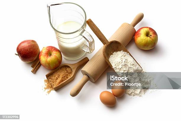 Baking Ingredients Apple Pie Stock Photo - Download Image Now