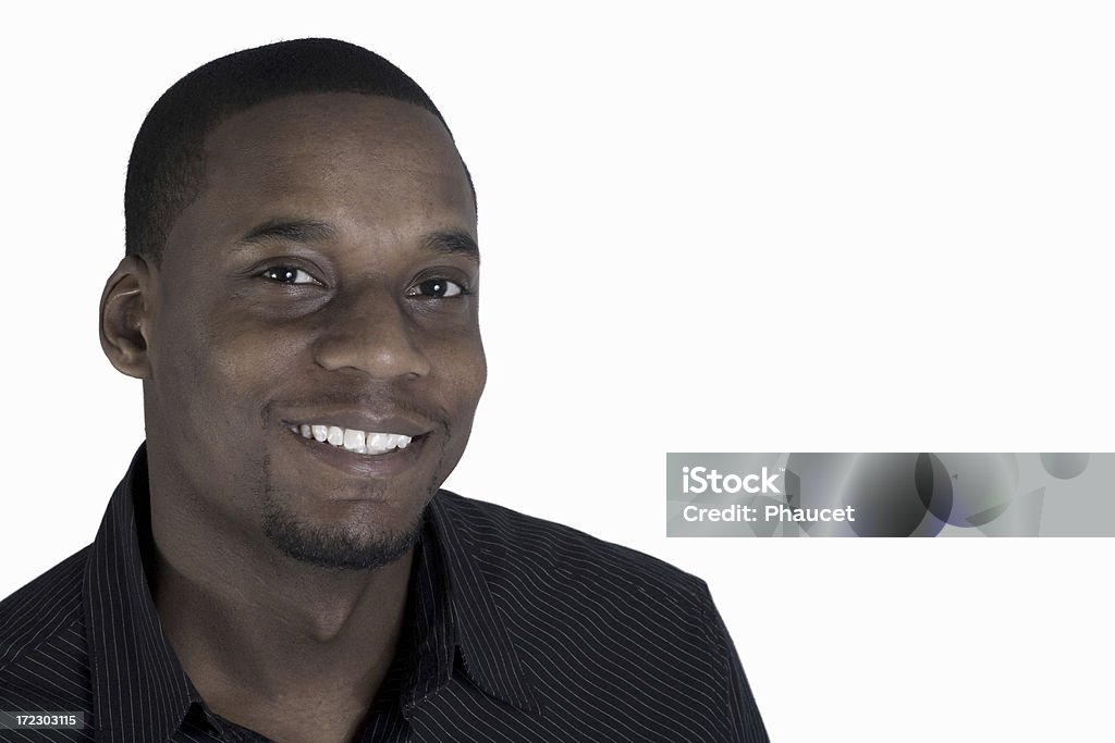Sorrindo homem de negócios preto - Foto de stock de 20 Anos royalty-free