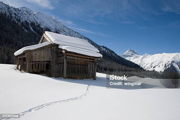 Photo libre de droit de Cabane Dans Namlos banque d'images et plus d'images libres de droit de Hiver - Hiver, Rivière Lech, A l'abandon