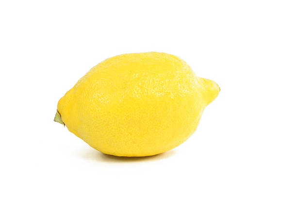 single lemon stock photo