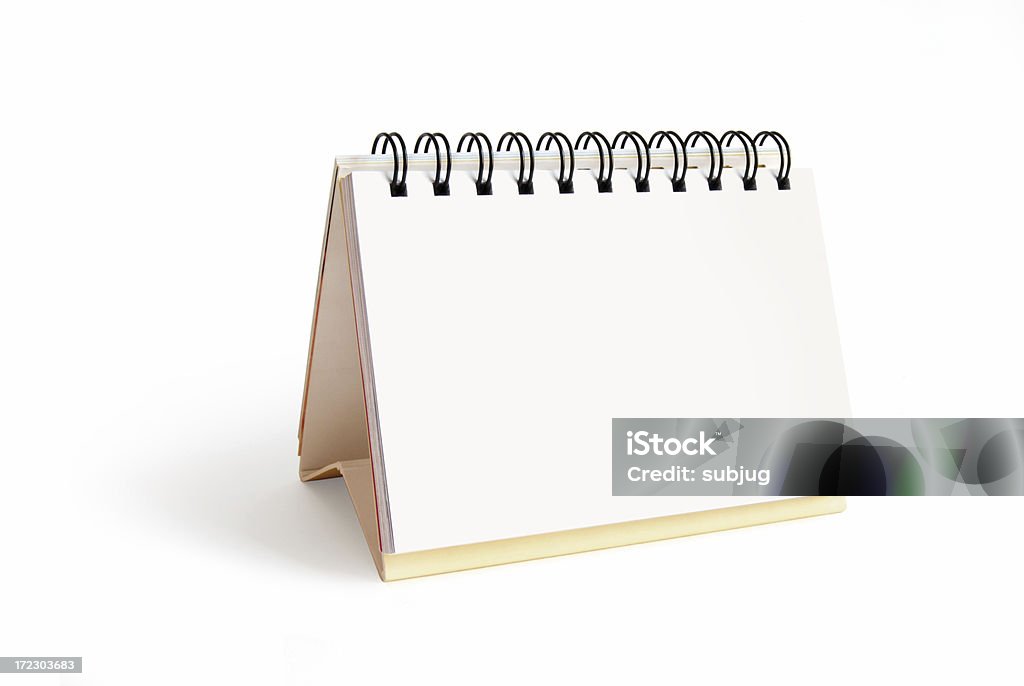 En blanco Calendario de escritorio - Foto de stock de Calendario libre de derechos