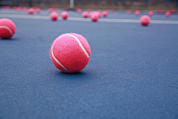 Pink Tennis Balls stock photo