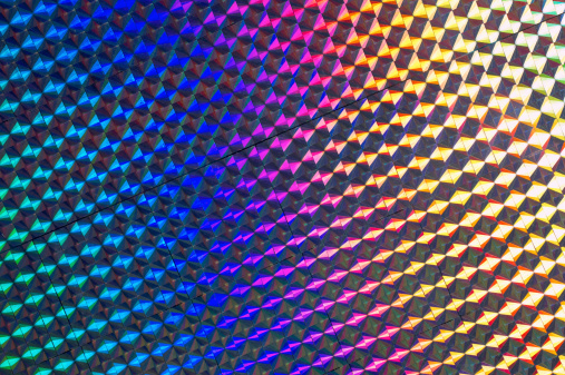 Color Rainbow on a Reflective Adhesive Foil.