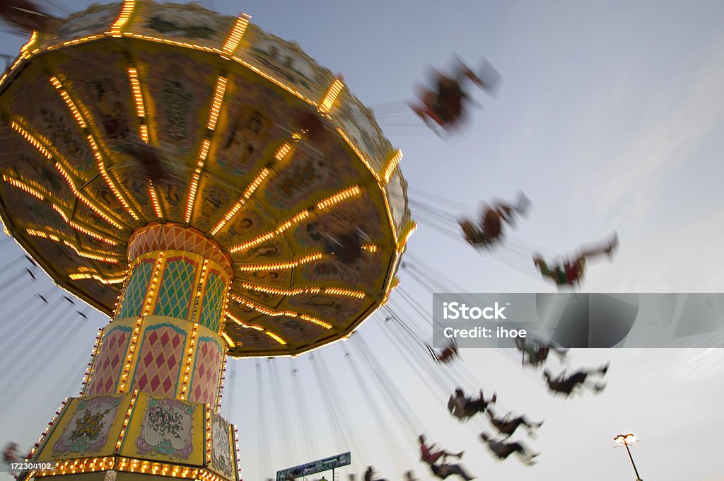 Karussell im fair - Lizenzfrei Volksfest Stock-Foto