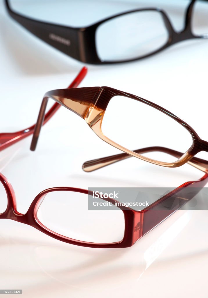 Trzy pary okularów - Zbiór zdjęć royalty-free (Brązowy)
