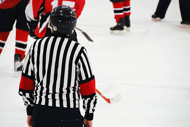 Ice Hockey Referee stock photo