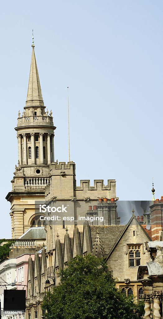 Dreaming spire - Lincoln College, Oxford University "The spire of Lincoln College Library, Oxford University. Shot taken from along the High Street. Lots of copy space, see my portfolio for other Oxford images." Lincoln - Lincolnshire Stock Photo