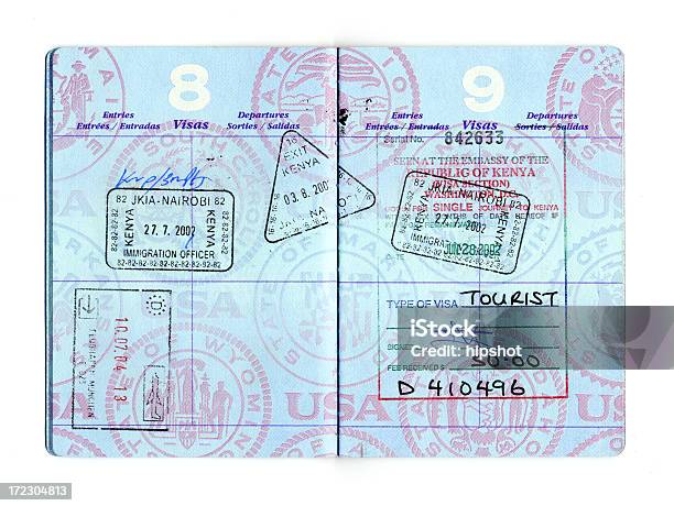 Pasaporte Para África Y Alemania Foto de stock y más banco de imágenes de Sello de pasaporte - Sello de pasaporte, Pasaporte, Sello de caucho