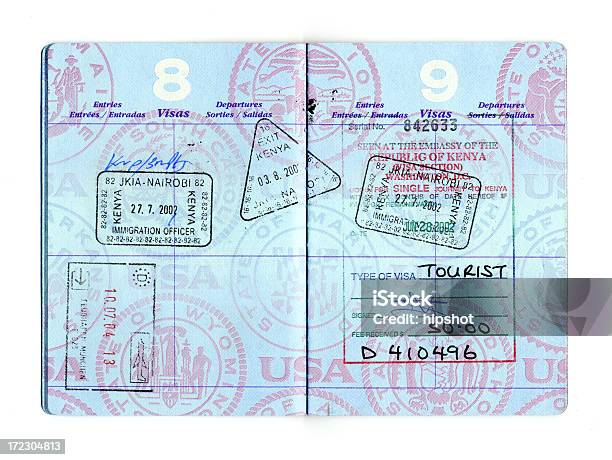 패스포트 아프리카 독일 비자에 대한 스톡 사진 및 기타 이미지 - 비자, 고무도장, 여권