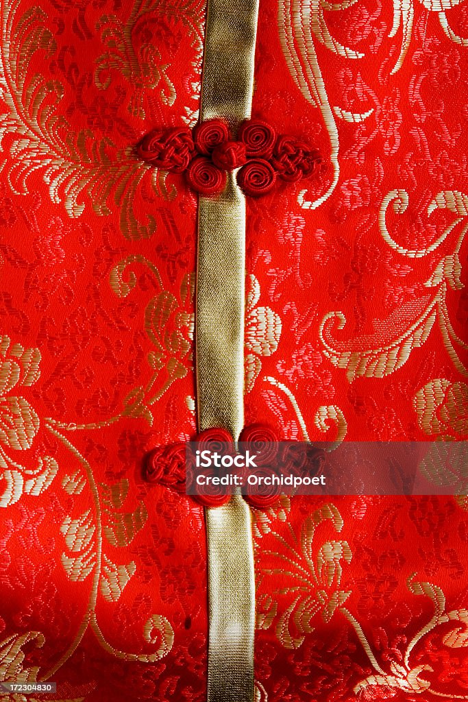 Botões no vestido com Nó chinês - Royalty-free China Foto de stock