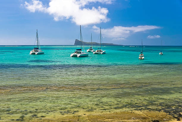 istock Group of sailing boat in turquoise water 172304975