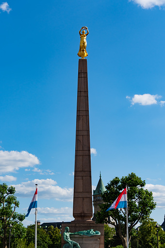 Gëlle Fra, Monument of Remembrance, a war memorial in Luxembourg City